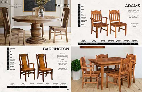Catalog example - Artisan Chairs