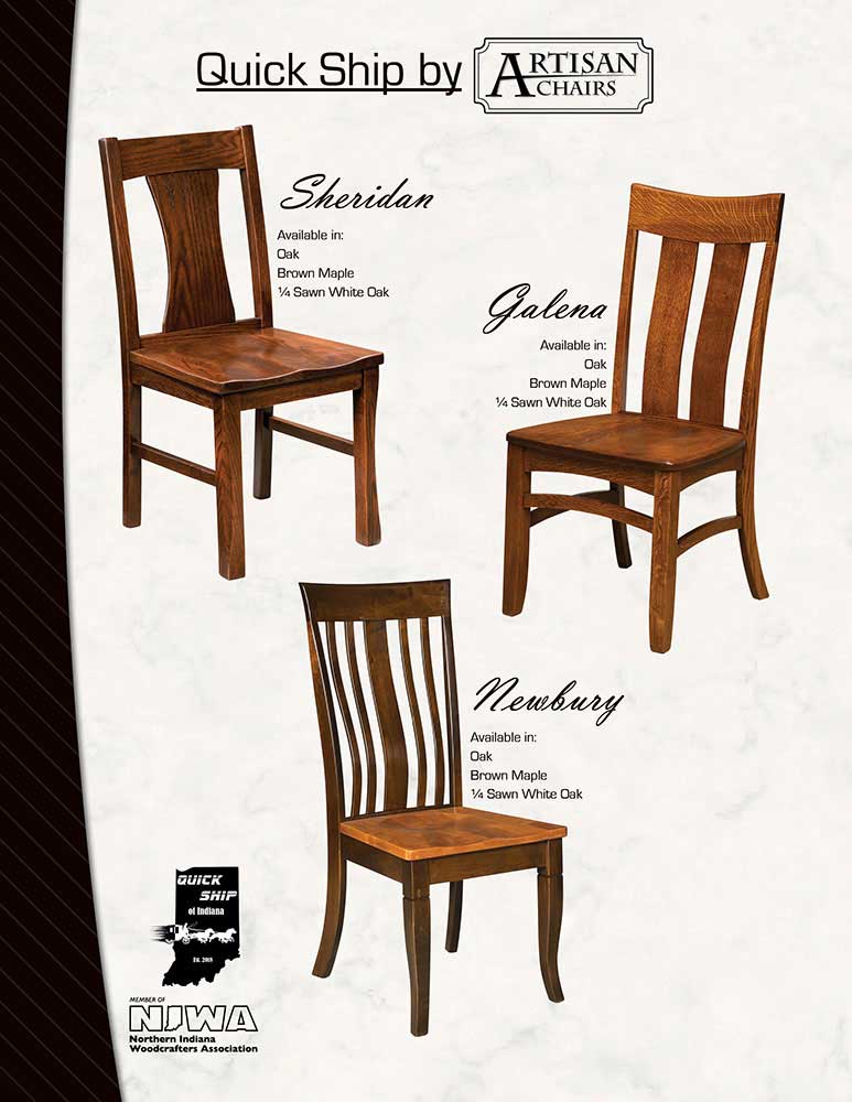 Artisan Chairs Quick Ship Flyer