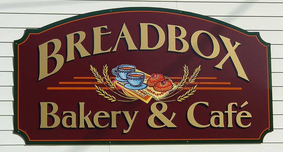 Breadbox Bakery sign