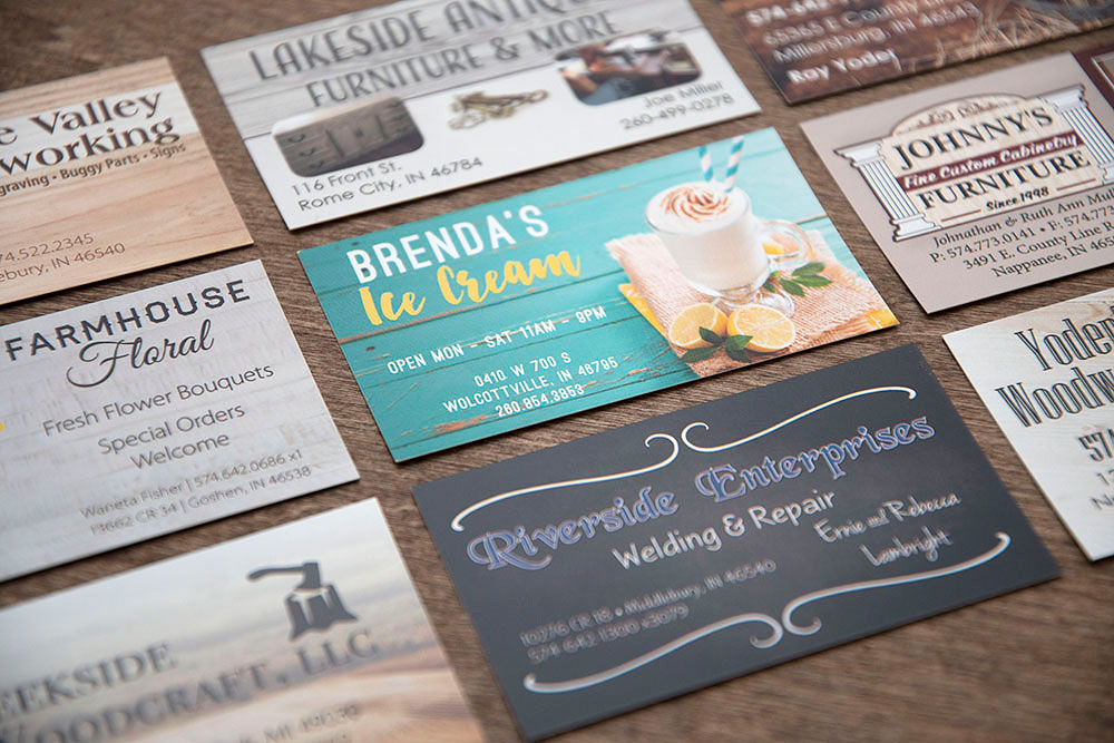 Business card examples