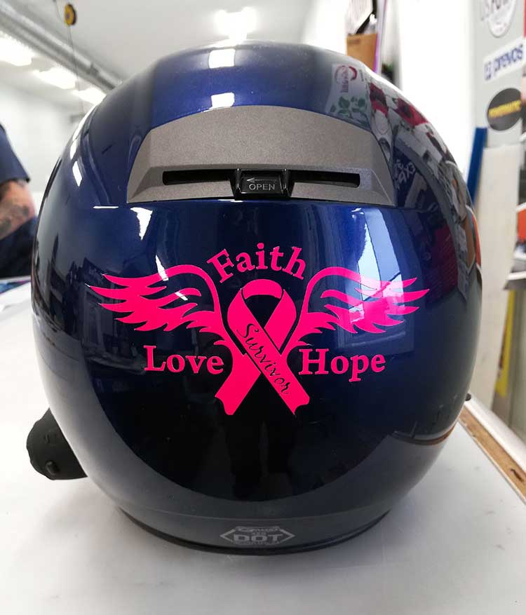 Faith Love Hope Helmet