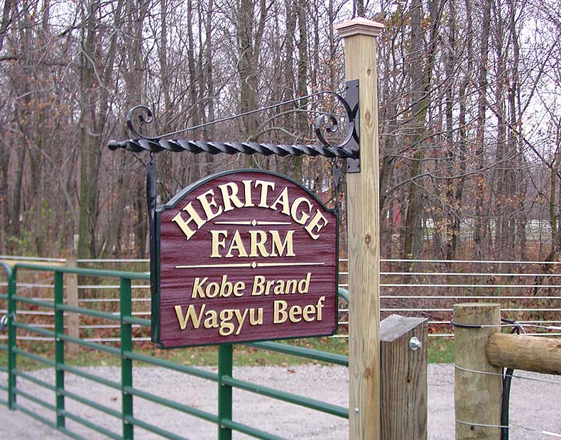 Heritage Farm, standalone sign