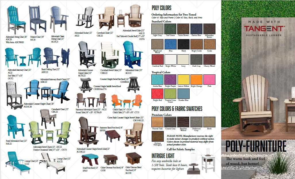 Hochstetler Lawn Furniture catalog