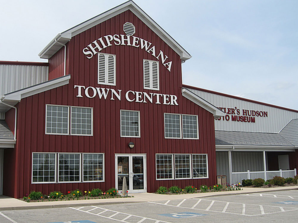 Shipshewana Town Center sign