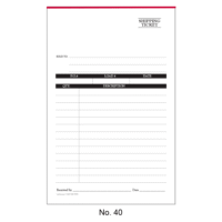 Standard delivery receipt form 40
