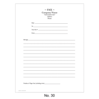 Standard Fax Cover Sheet 30