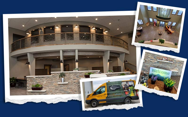 Photos of our building and vehicle